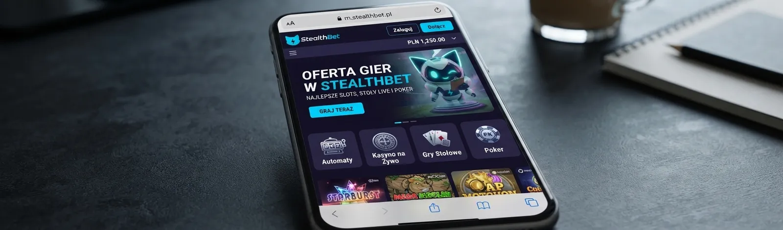 Kolekcja gier w kasynie StealthBet